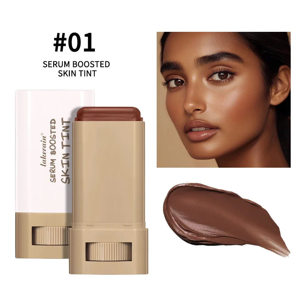 Skin Tint Stick Waterproof Nourishing Solid Tinted Serum Foundation Skin Tint Balm Face Tinted Face Contour Stick Makeup-10