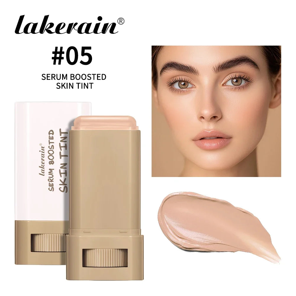 Skin Tint Stick Waterproof Nourishing Solid Tinted Serum Foundation Skin Tint Balm Face Tinted Face Contour Stick Makeup-5
