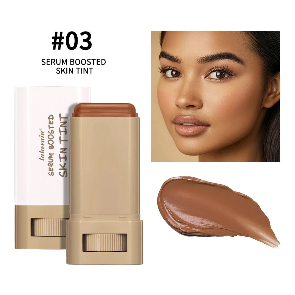 Skin Tint Stick Waterproof Nourishing Solid Tinted Serum Foundation Skin Tint Balm Face Tinted Face Contour Stick Makeup-8