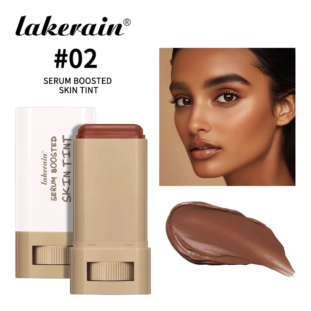 Skin Tint Stick Waterproof Nourishing Solid Tinted Serum Foundation Skin Tint Balm Face Tinted Face Contour Stick Makeup-16