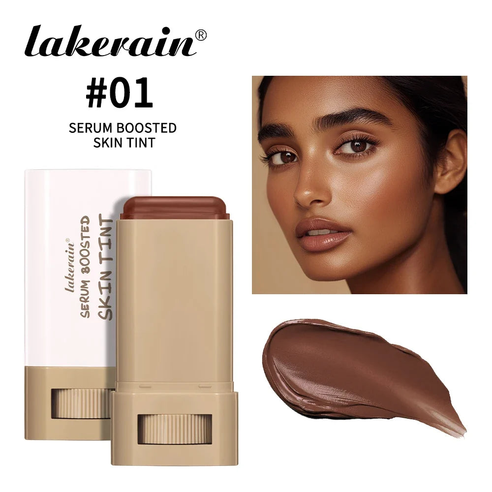 Skin Tint Stick Waterproof Nourishing Solid Tinted Serum Foundation Skin Tint Balm Face Tinted Face Contour Stick Makeup-12