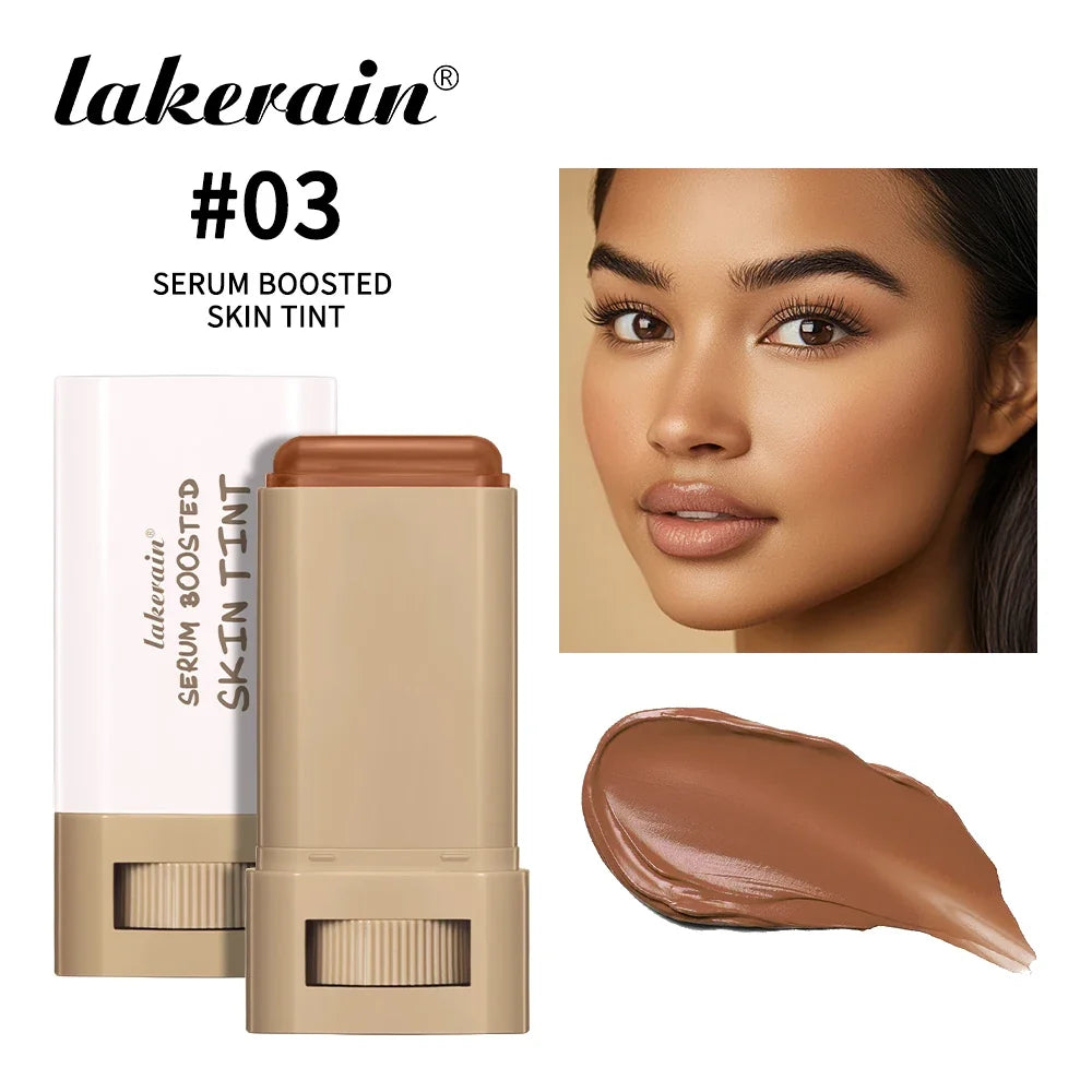 Skin Tint Stick Waterproof Nourishing Solid Tinted Serum Foundation Skin Tint Balm Face Tinted Face Contour Stick Makeup-14