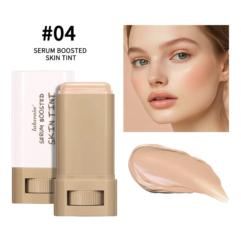 Skin Tint Stick Waterproof Nourishing Solid Tinted Serum Foundation Skin Tint Balm Face Tinted Face Contour Stick Makeup-9