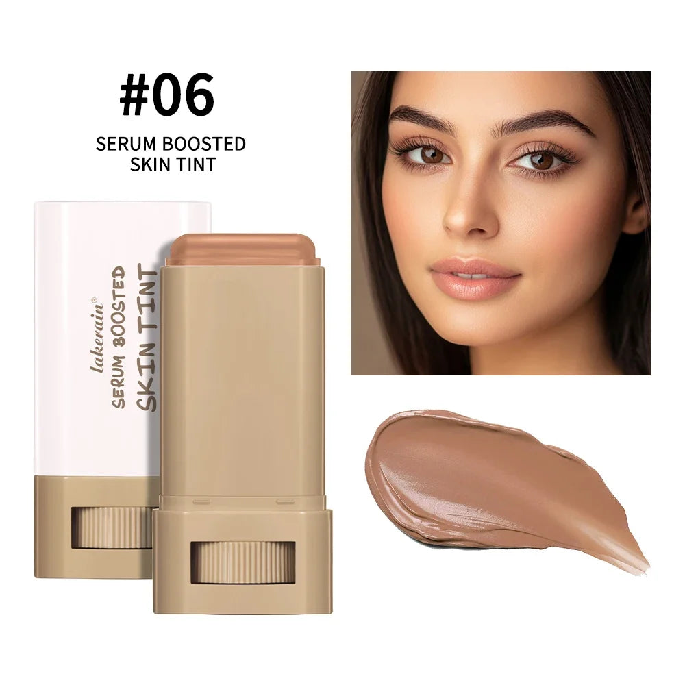 Skin Tint Stick Waterproof Nourishing Solid Tinted Serum Foundation Skin Tint Balm Face Tinted Face Contour Stick Makeup-15