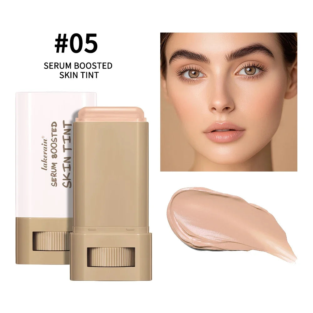 Skin Tint Stick Waterproof Nourishing Solid Tinted Serum Foundation Skin Tint Balm Face Tinted Face Contour Stick Makeup-13